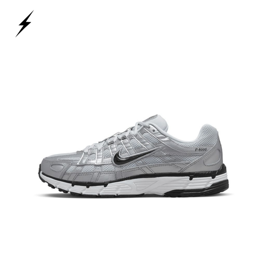 Nike P-6000 - Metallic Silver 'White Black' (Semi UA)